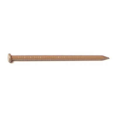 Monster Fastener Oak Brown Painted Steel Panel Flat Head Nails