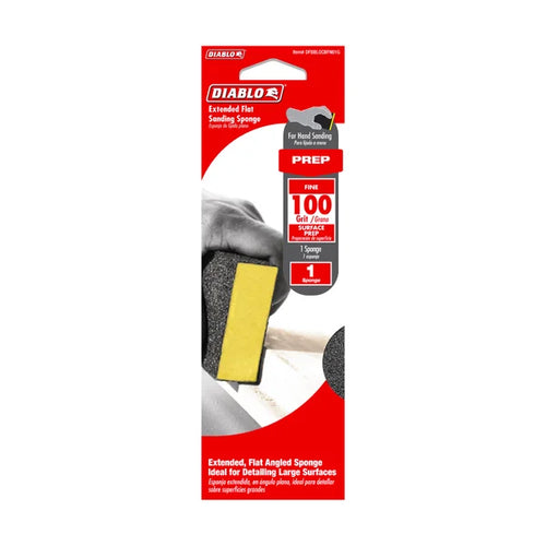 Diablo 100-Grit Extended Flat Edge Sanding Sponge