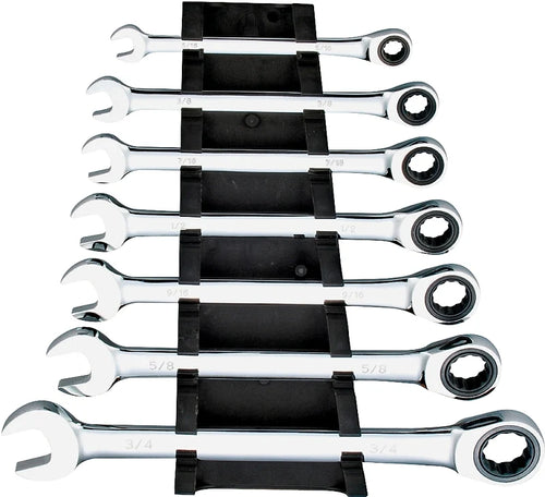 Vulcan Combination Ratchet Wrench Set 7 Piece